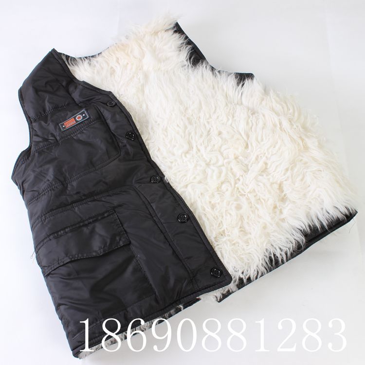 <em>马夹</em>-<em>狐狸毛拼</em>皮<em>背心绵羊皮</em>拼接皮草<em>马夹</em> 代销