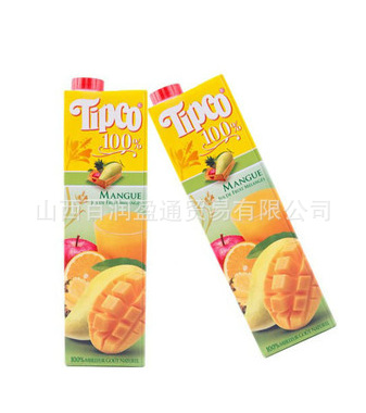 【泰国进口 Tipco 100%泰宝芒果混合果汁1L】