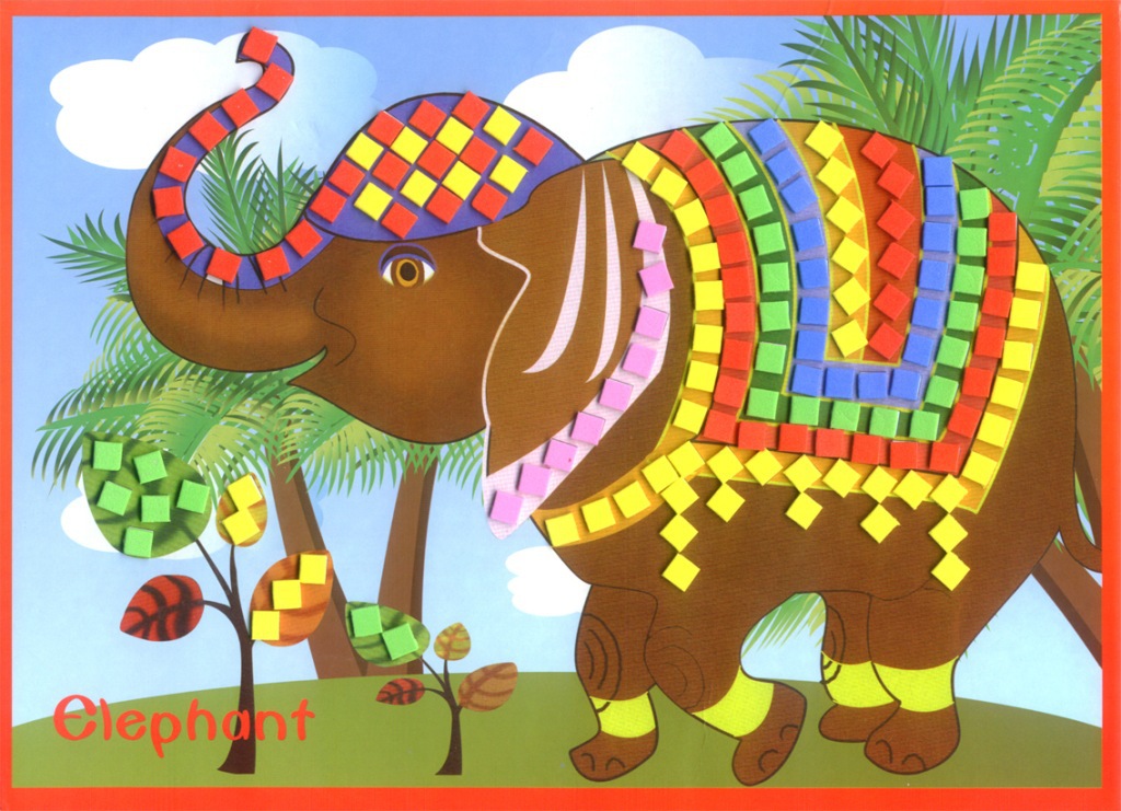 幼儿城市剪贴画-手工制作diy粘贴画 层层贴图片,厂家直销 EVA贴画 立体拼图 儿童手