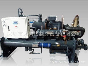 冷冻机-100HP水冷螺杆式工业制冷机组-冷冻机