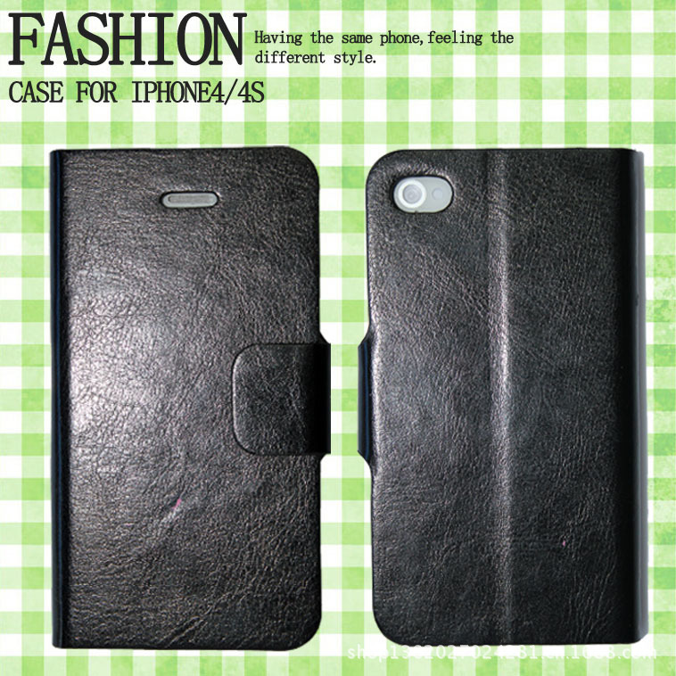 疯马纹iphone4,4s皮套