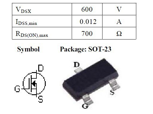 mos管-NDS356AP(P沟道) 贴片MOS管 SOT-2