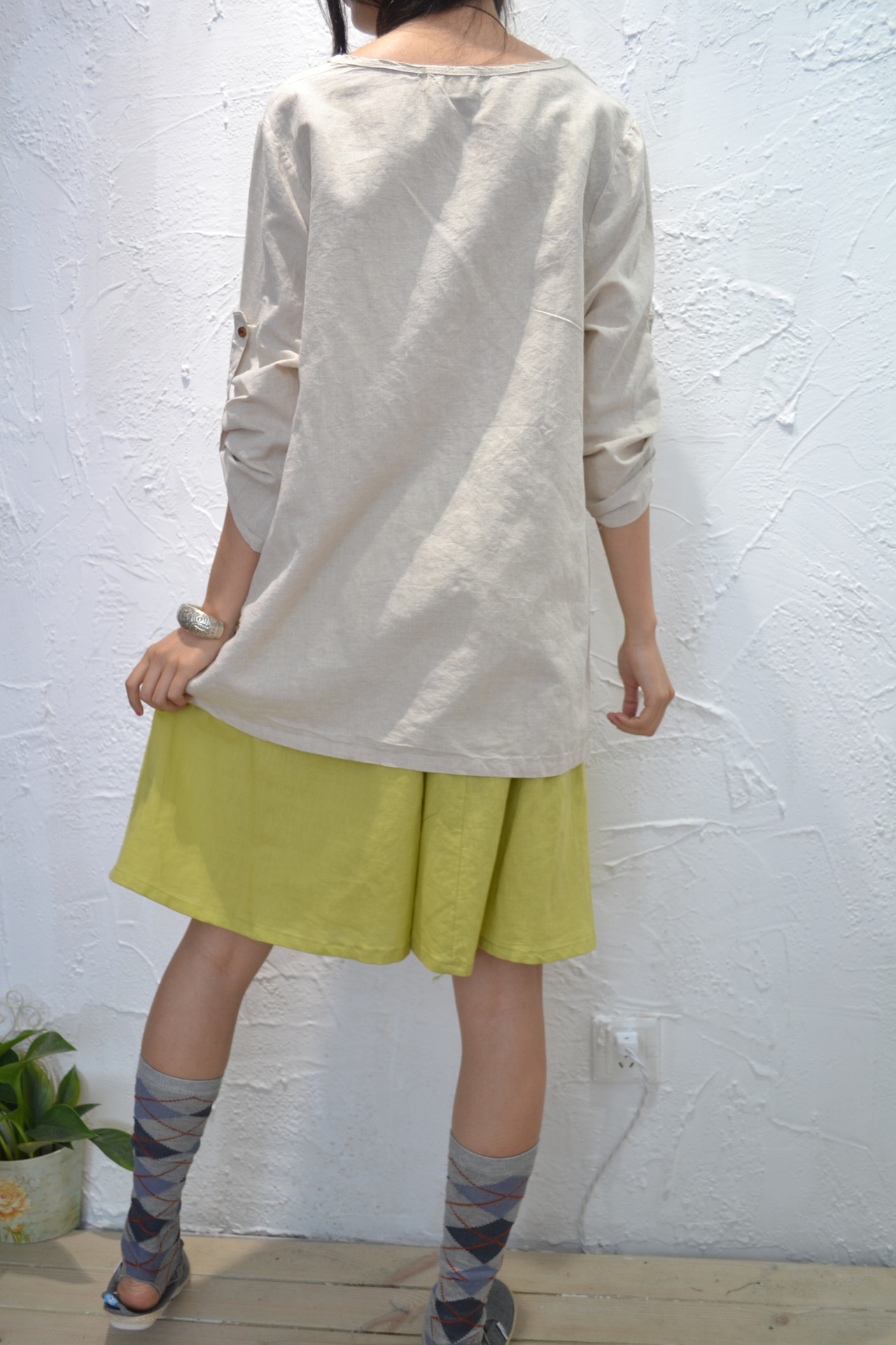 批发采购女式T恤-麦子外贸女装批发 韩版棉麻