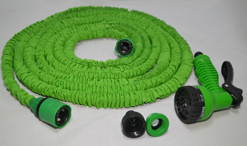 【15米可伸缩浇水软管 高压水枪 质量轻,不打结