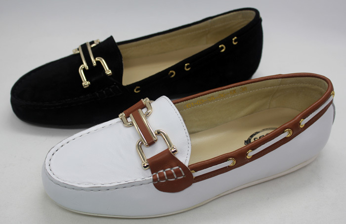 新款TOD'S欧美<em>女鞋</em>外贸真皮<em>豆豆鞋</em>平跟舒适休