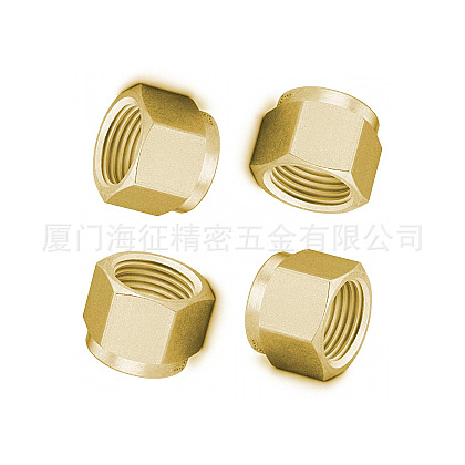 机械紧固件六角铜螺母加工