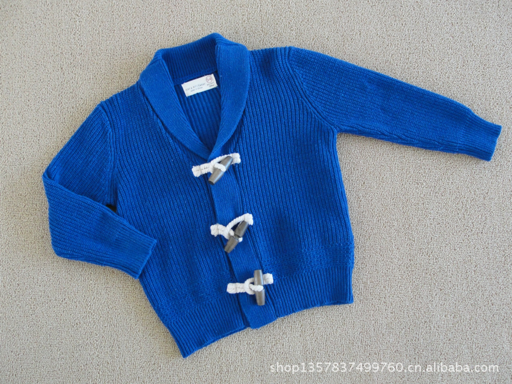 秋冬新款 女童<em>宝宝</em>绒线<em>开衫</em> 长袖毛衣 可爱小公