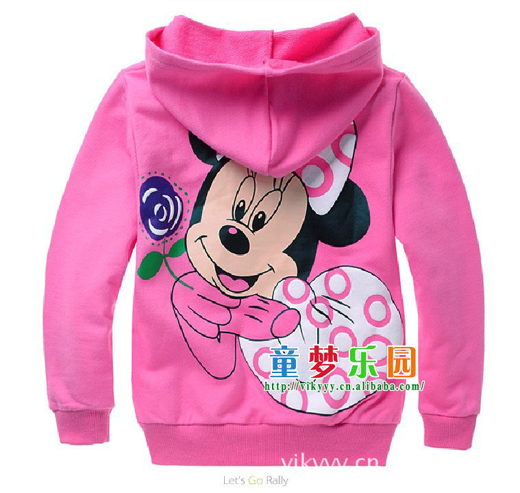 【外贸2013秋装 中小童<em>卫衣开衫外套</em> 卡通女童