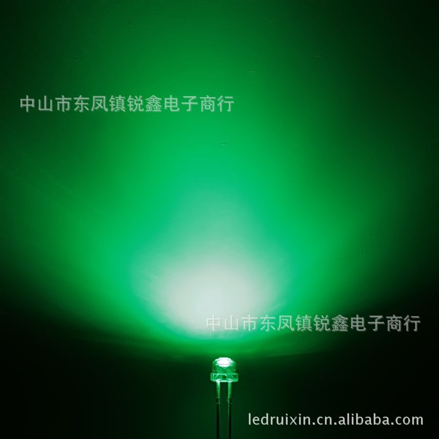 【工廠直銷】短腳草帽LED純綠光、透明白發翠綠10