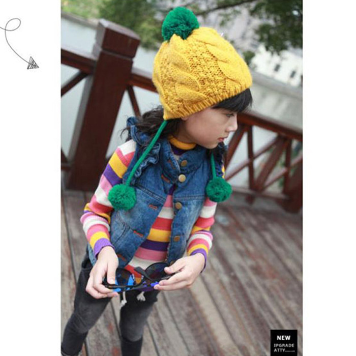 2013秋款女童装批发 韩版女童<em>牛仔马甲</em> 儿童宝