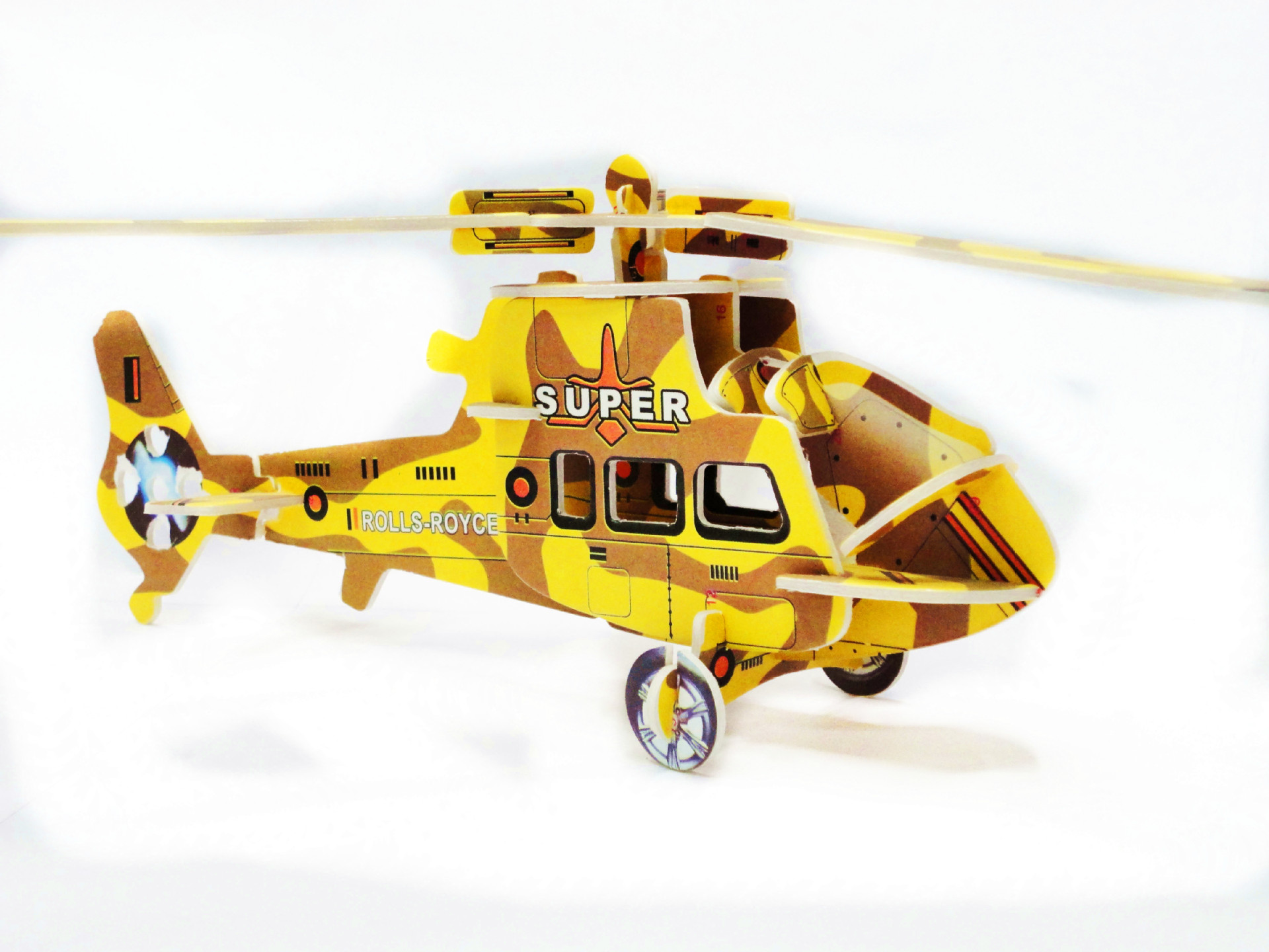 厂家批发kt板彩色盒装3d立体拼图 幼儿园教学飞机航空模型 可混装