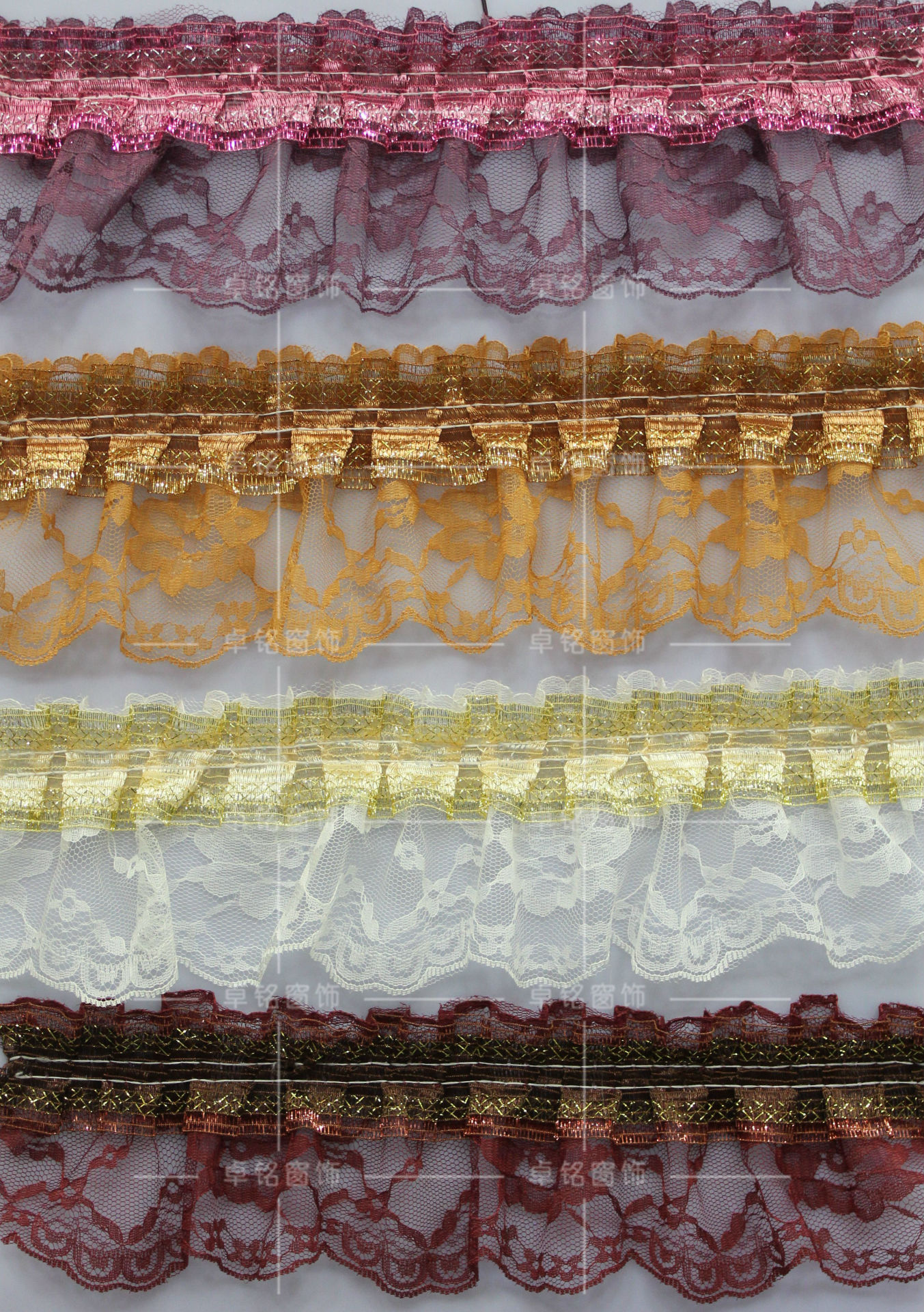 蕾丝纱裙边 窗帘花边批发 窗饰 厂家直销价格及