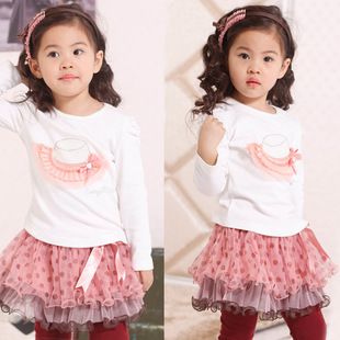 童T恤-<em>阿里巴巴批发网童装</em> 原24 2013春款女儿