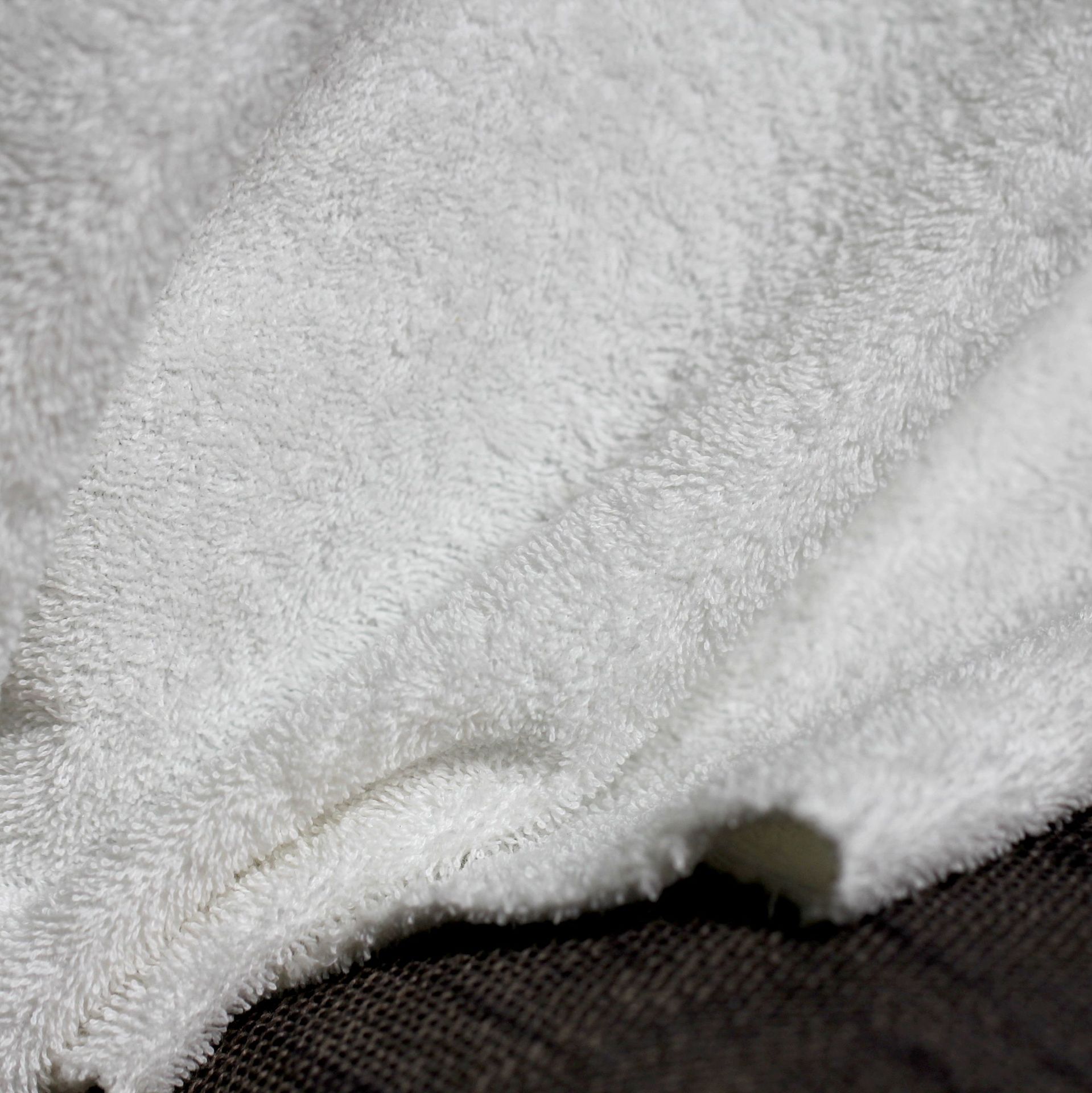 張槎工廠供應 白色嬰兒有機棉雙麵毛巾佈  340g