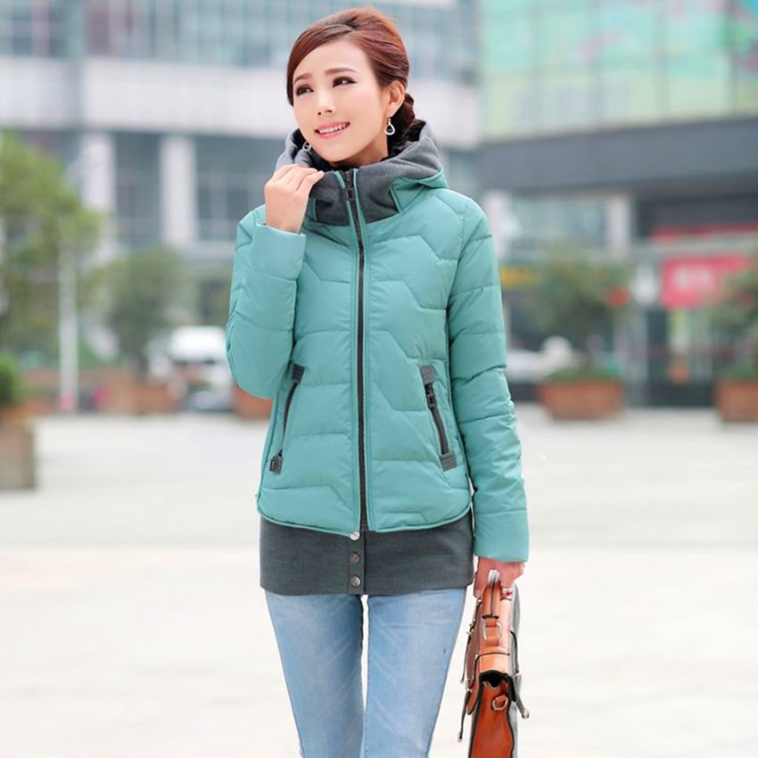 厂家直销新款大码女式小棉袄韩版冬装外套中长