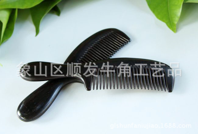 【天然黑檀木梳子 QQM4-1手柄檀木梳 精美工