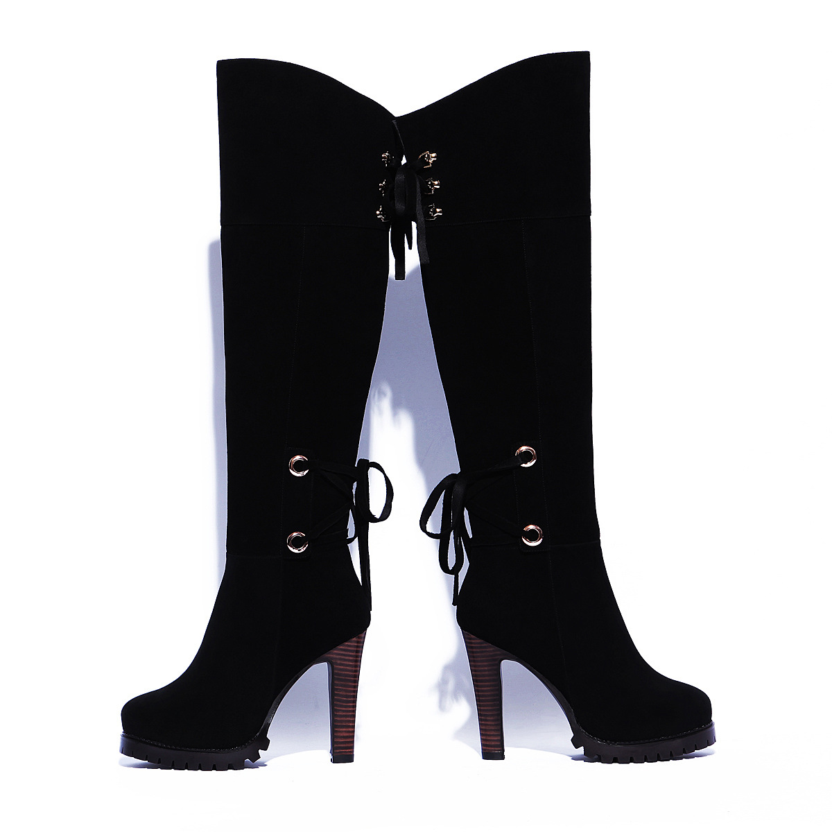 新款真皮女靴批发 时装靴高筒靴过膝长靴子韩