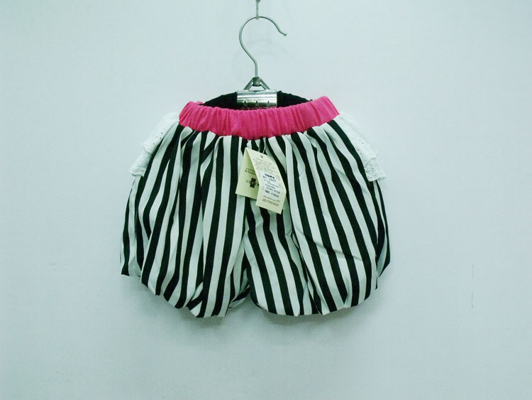 【2013童装<em>夏</em>款 女童雪纺<em>短裤</em> 女童条纹<em>灯笼裤</em>