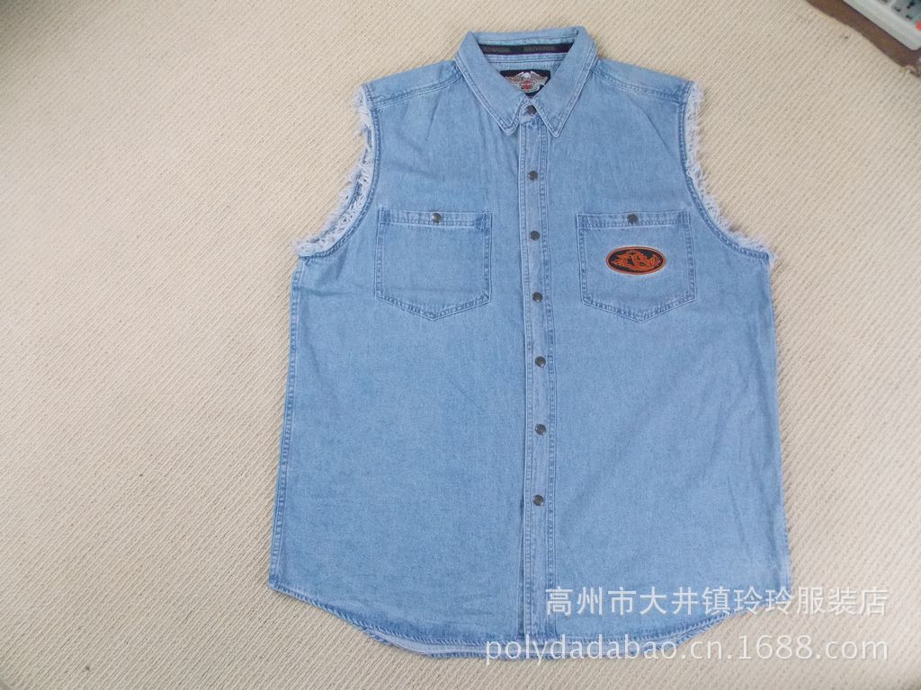 【【千件售完 暂缺】哈雷戴维森<em>牛仔马甲</em> 外贸