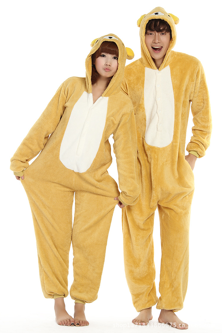 【爱情公寓家居服冬季珊瑚绒<em>连体睡衣熊</em> 猫河