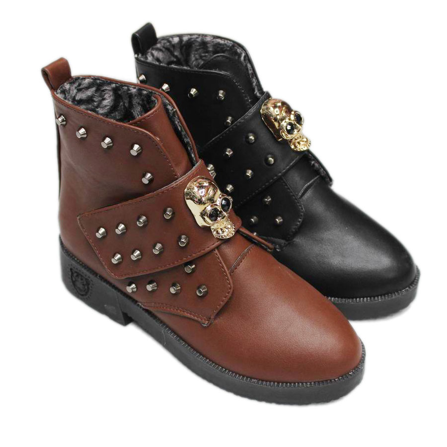 马丁靴 英伦时尚休闲女士马丁靴 PU系带高帮韩