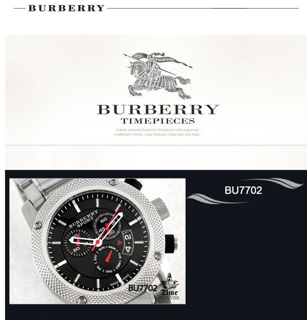 burberry/巴宝莉新款sport系列运动款石英男表bu7702