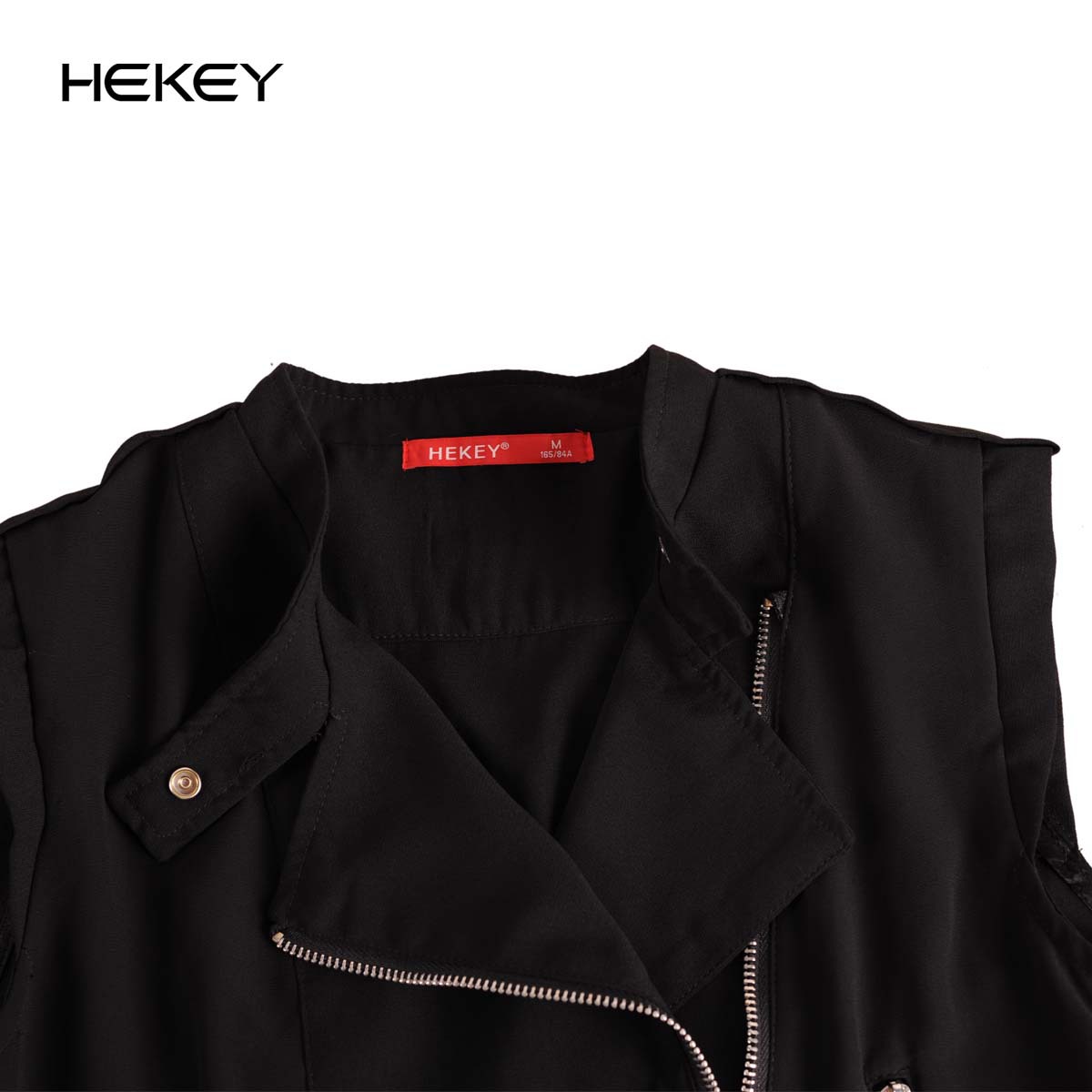 秋季新品韩版时尚拼接雪纺立领西装无袖<em>马夹</em>外