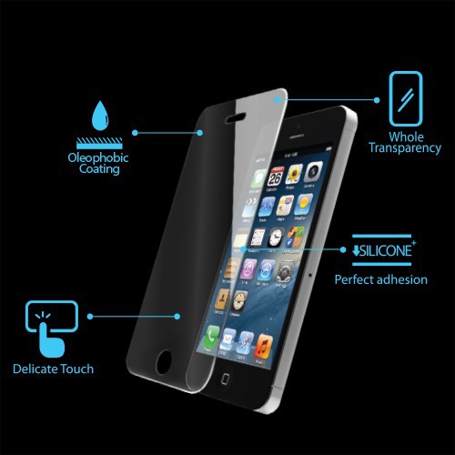 2.5D弧面苹果5钢化玻璃保护膜 iphone4\/ 5手机