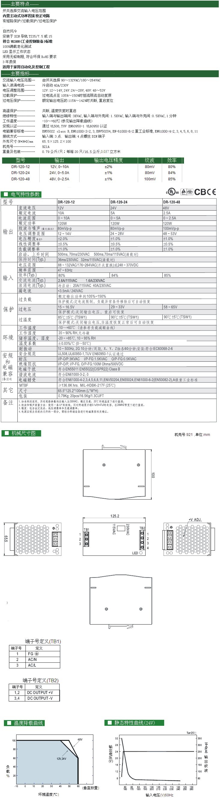 DR-120-24说明书