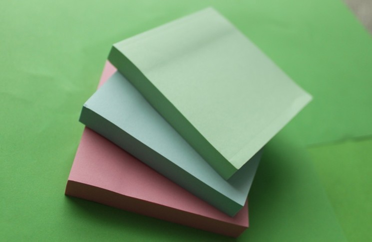 文具批发 办公用品3*3彩纸便利贴 100张\/本 图