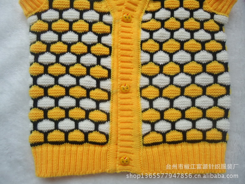 【2013 春秋<em>V领开衫</em> <em>宝宝背心</em> 男女童<em>背心</em> 黄色