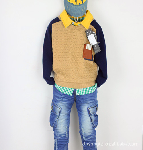 CT008014+【手工<em>编织</em>儿童<em>毛衣海军风</em>7031】