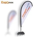 Expomax 旗杆 伸缩 2.8m户外水滴沙滩旗 道旗 广告旗杆 注水旗杆