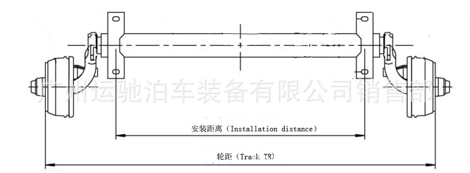 鼓式刹车扭力车轴