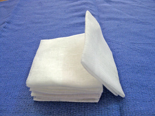 创材料-医用显影纱布叠片,手术专业止血纱布-敷