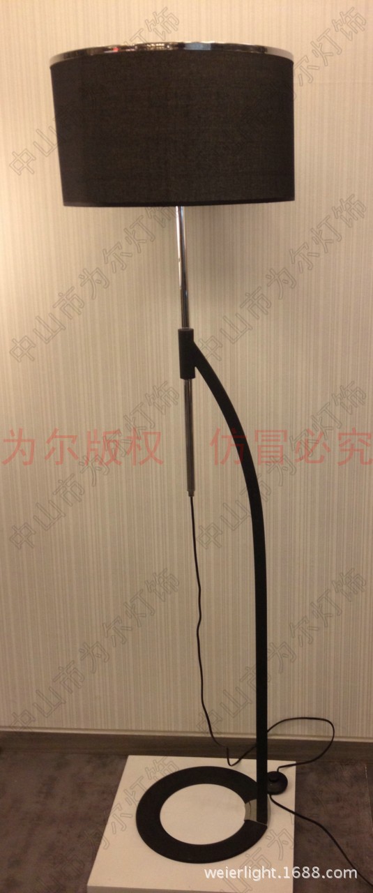 现代布艺落地灯