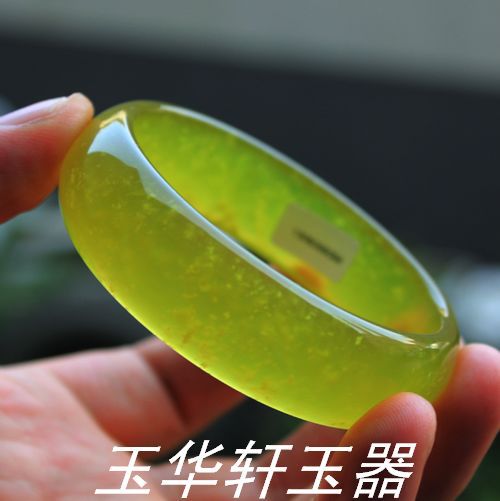 玉华轩 精品岫玉手镯 朝鲜玉飘花手镯批发 玉石手镯 玉石玉器批发