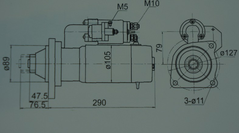 厂家12v 24v 重卡起动机 柴油汽油发动机起动机图片_3