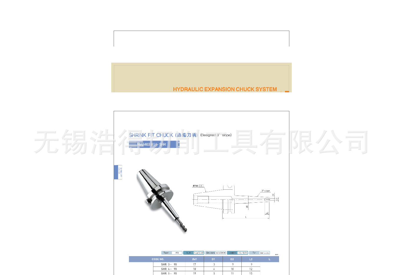 熱縮刀柄規格-2