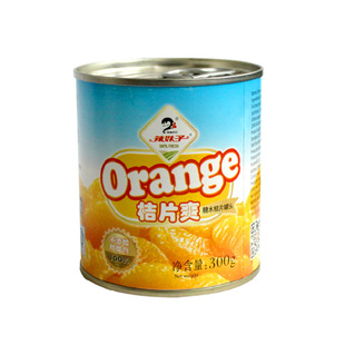 罐头食品-辣妹子桔片爽300g*12湖南特产水果罐头