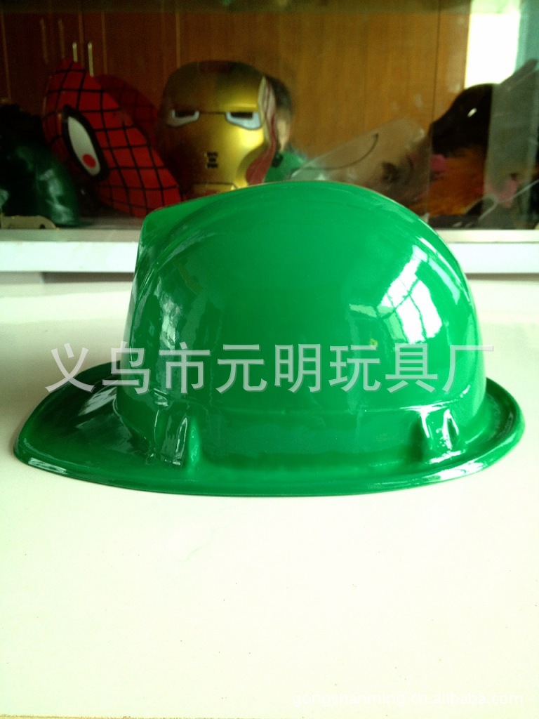 绿色儿童玩具安全帽25克经典可印刷或贴不
