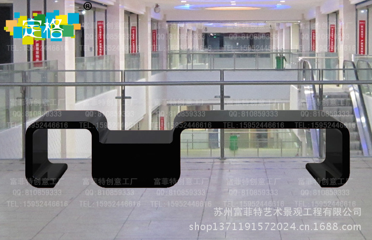 商场玻璃钢休闲座椅