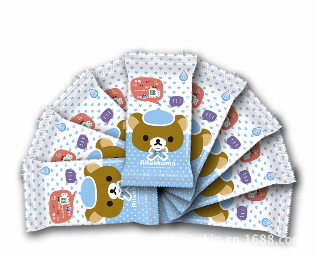 【10片永润启封小熊系列延时湿巾、湿纸巾(4)