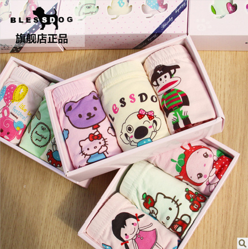 SSDOG维正纯棉蓝狗全棉儿童宝宝<em>三角平角</em>女