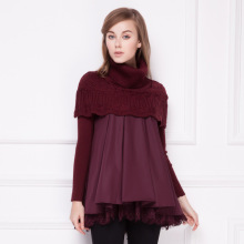 女式毛衣_组合形式:假两件套_风格:欧美_女式