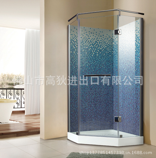 高狄佛山新款整体简易全钢化玻璃淋浴房厂家直