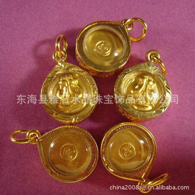 09泰国佛牌真品龙婆坤掩面佛必打佛牌【18X16X11MM]