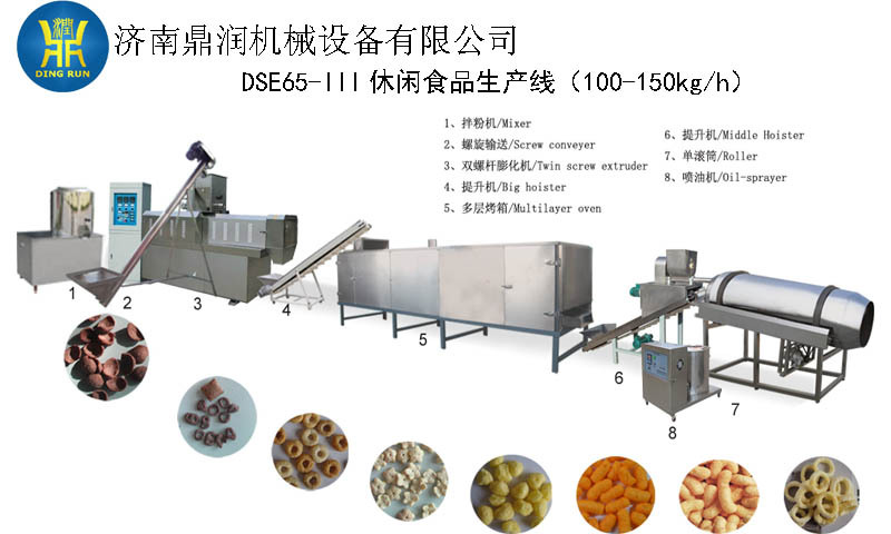 膨化玉米小食品生产线