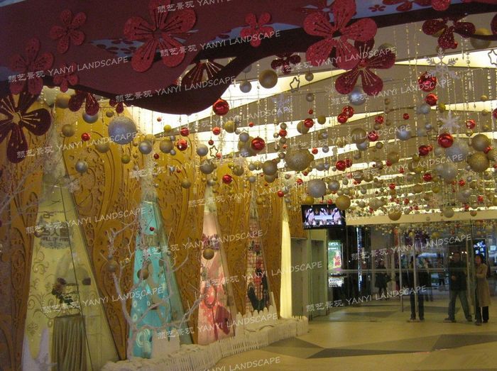 春节节日布置 商场酒店购物中心 美陈布置 商场场景装饰