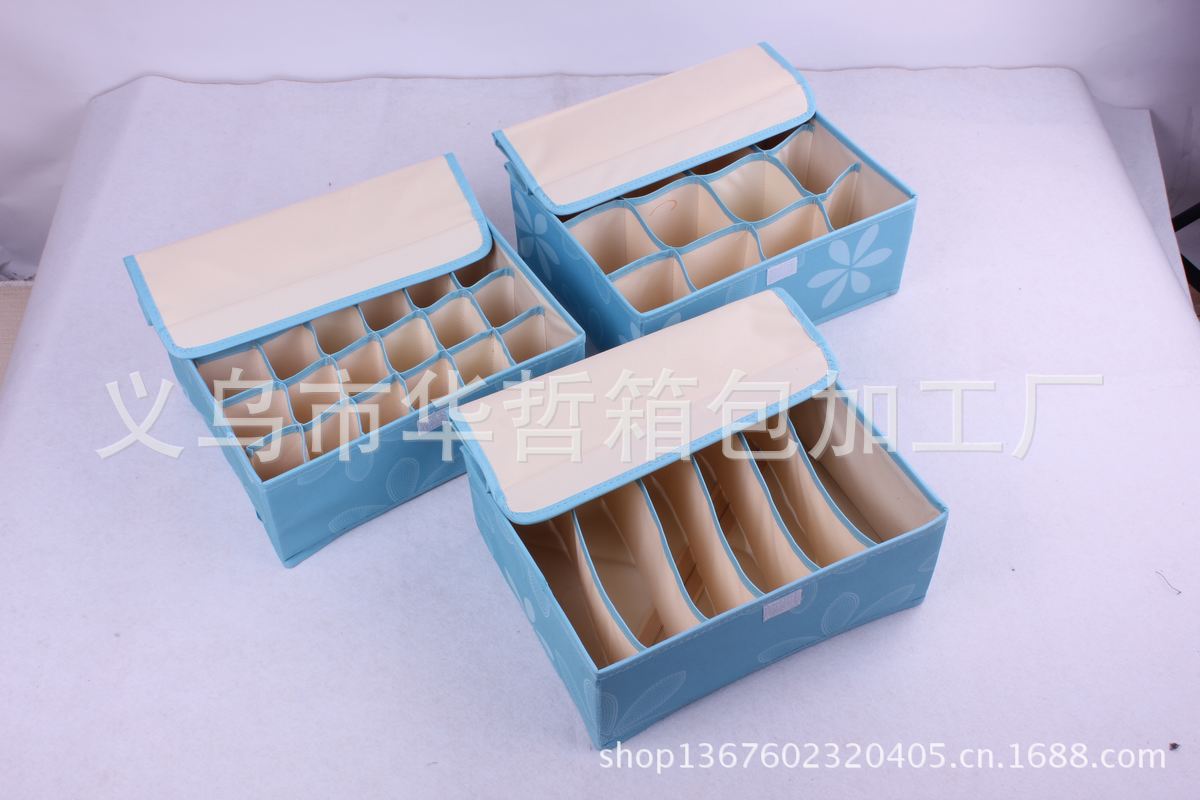 【<em>义乌</em>华哲新款韩版储物箱文胸<em>内裤袜子</em>牛津布